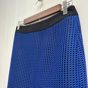 Ivy Moda Women Mesh Layer Pencil Skirt Large Unique Modern Stretchy Edgy Chic
